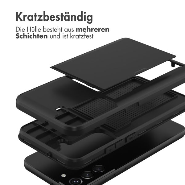 imoshion Backcover mit Kartenfach Samsung Galaxy S22 - Schwarz
