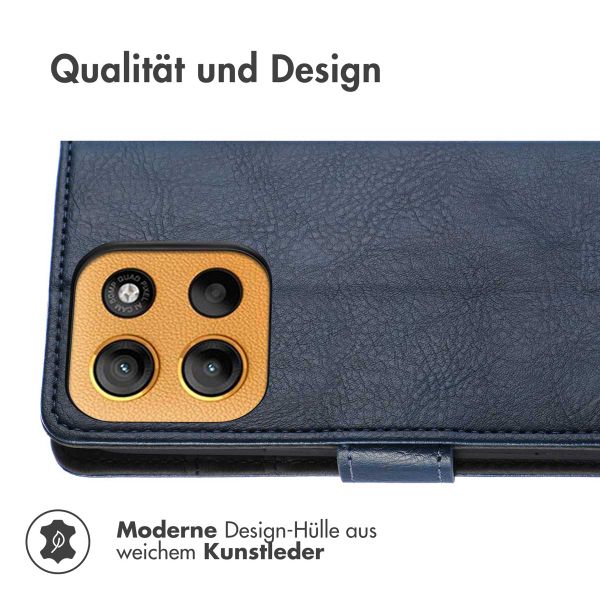 imoshion Luxuriöse Klapphülle Motorola Moto G15 / G15 Power - Dunkelblau