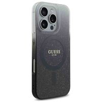 Guess MagSafe IML Glitter Gradient Case Apple iPhone 16 Pro - Schwarz
