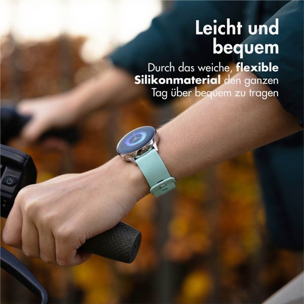 imoshion Sport-Silikonarmband mit Schnalle - Universelle 22 mm Anschluss - Mintgrün
