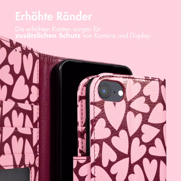 imoshion Design Klapphülle Apple iPhone SE (2022 / 2020) / 8 / 7 / 6(s) - Hearty Blush