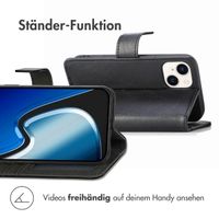 imoshion Luxuriöse Klapphülle Apple iPhone 15 Plus - Schwarz