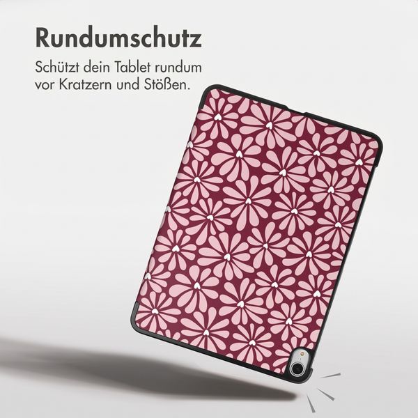 imoshion Design Trifold Klaphülle Apple iPad Air 11 Zoll (2026) M4 / (2025) M3 / (2024) M2 / Air 5 (2022) / Air 4 (2020) - Bloom Love Blush