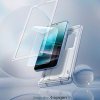 Spigen EliteShield EZ Fit mit Installation Tray - 1er Pack Samsung Galaxy S25