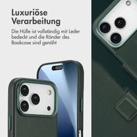 Accezz 2-in-1 Klapphülle aus Leder mit MagSafe Apple iPhone 17 Pro - Cedar Green