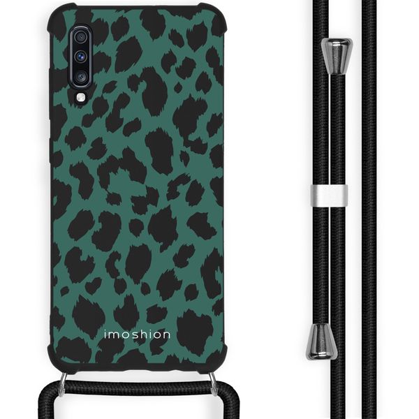 imoshion Design Hülle mit Band für das Samsung Galaxy A70 - Panther Illustration