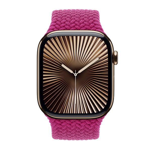 Apple Geflochtenes Solo Loop für  Apple Watch | 38/40/41/42 mm - Größe 3 - Magenta