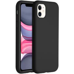 Accezz Liquid Silikoncase Apple iPhone 11 - Schwarz