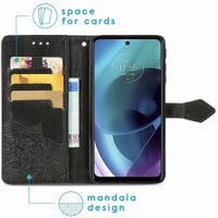 imoshion Mandala Klapphülle Motorola Moto G51 - Schwarz