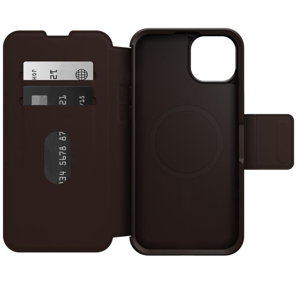 OtterBox Strada-Klapphülle MagSafe Apple iPhone 15 Plus - Braun