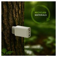 dbramante1928 Re-charge Ladegerät 2x USB-C 65 W und USB-A 18 W - Weiß