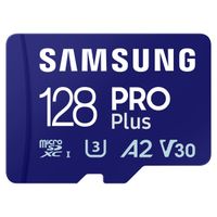 Samsung PRO Plus microSD 2023 - 128GB - Inklusive SD-Adapter - UHS-I/U3/Full HD/4K UHD