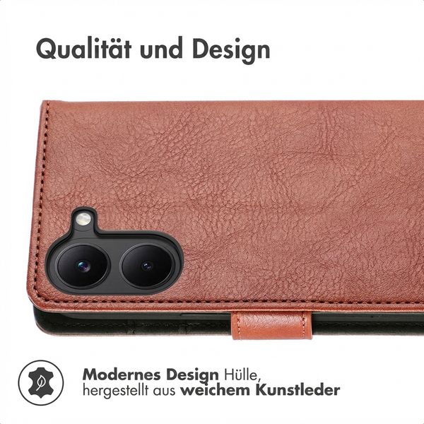 imoshion Luxuriöse Klapphülle Xiaomi Poco X8 Pro - Braun
