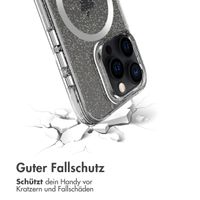 imoshion Glitzer Back Cover mit MagSafe für das iPhone 15 Pro Max - Silber