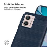 imoshion Brushed Back Cover für das Motorola Moto G53 - Dunkelblau