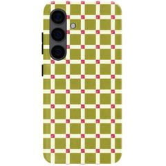 Selencia Vivid Back Cover Samsung Galaxy S24 - Check This Olive