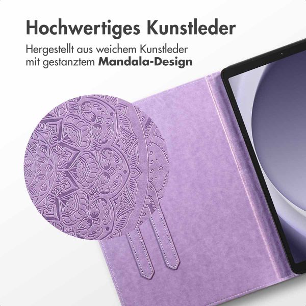 imoshion Mandala Klapphülle Samsung Galaxy Tab A9 Plus - Lila / Lilac