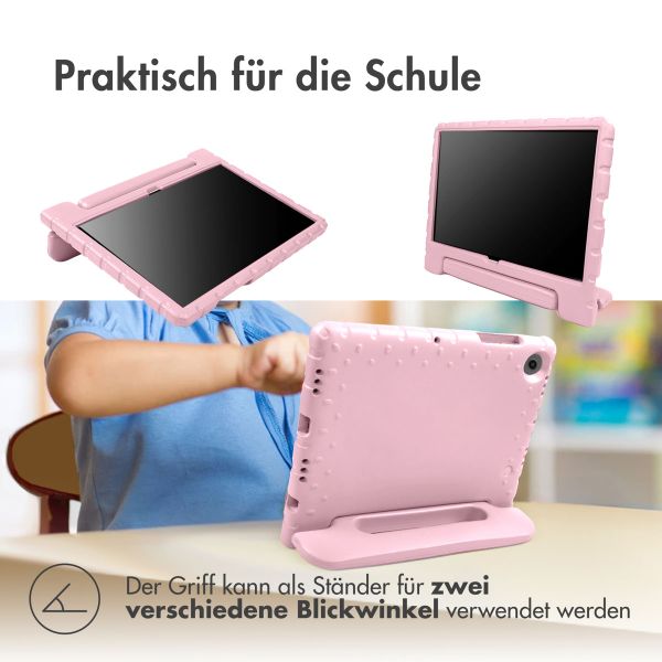 imoshion Schutzhülle mit Handgriff kindersicher Samsung Galaxy Tab A9 8.7 Zoll - Hellrosa