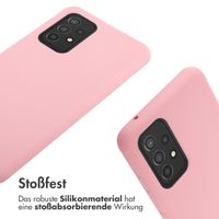 imoshion Silikonhülle mit Band für das Samsung Galaxy A52(s) (5G/4G) - Rosa