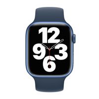 Apple Silikon Solo Loop für das  Apple Watch | 44/45/46/49 mm - Größe 5 - Abyss Blue