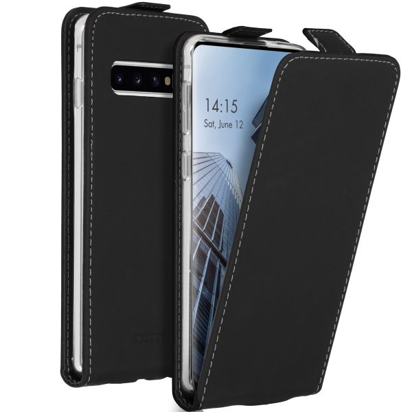 Accezz Flip Case Schwarz für das Samsung Galaxy S10