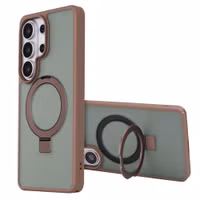 Accezz Ring Stand Backcover mit MagSafe Samsung Galaxy S26 Ultra - Braun