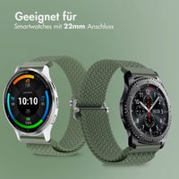 imoshion Gewebtes Nylonarmband - Universeller 22-mm-Anschluss - Dunkelgrün