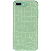 My Jewellery Croco Soft Case Back Cover iPhone 8 Plus / 7 Plus - Grün