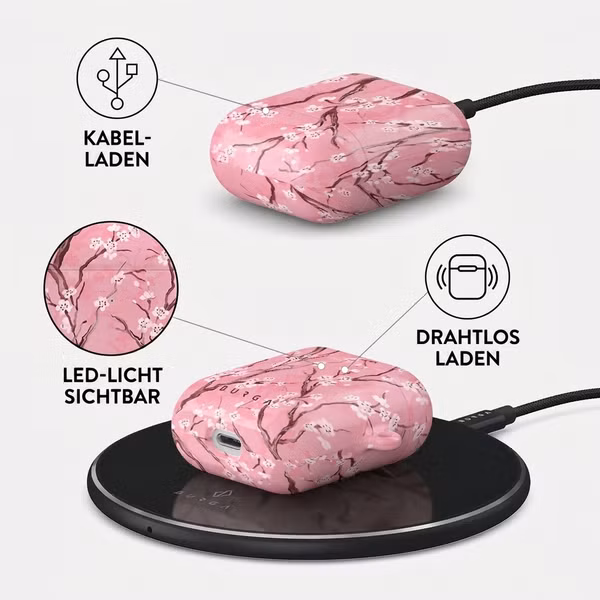 Burga Hardcase Hülle  Apple AirPods 1 / 2 - Sakura