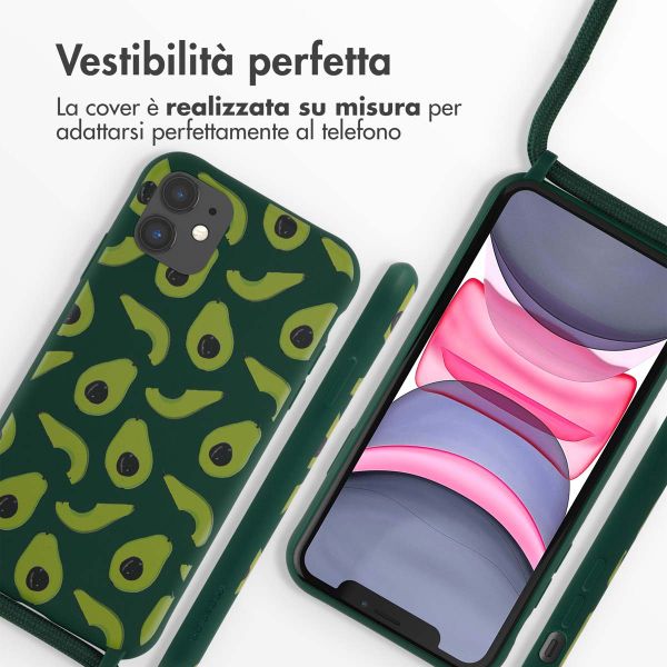 imoshion SilikonHülle design mit Band Apple iPhone 11 - Avocado Green