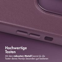 Accezz MagSafe Leather Backcover Apple iPhone 14 Pro - Heath Purple