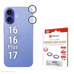 Displex CamGlass Single Kameraprotektor Apple iPhone 16 / 16 Plus / 17