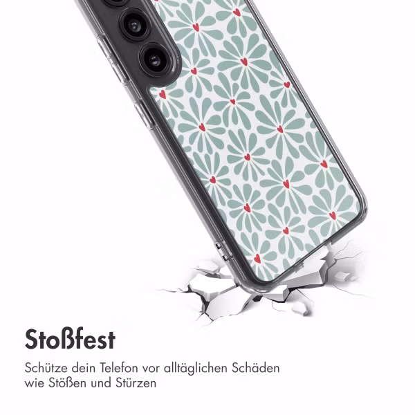 imoshion Design Hülle Samsung Galaxy S23 - Bloom Love Sage Green