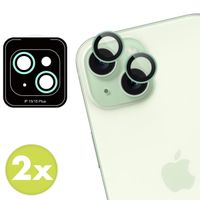 imoshion 2er-Pack Objektivschutz für Kamera für das Apple iPhone 15 / 15 Plus - Green