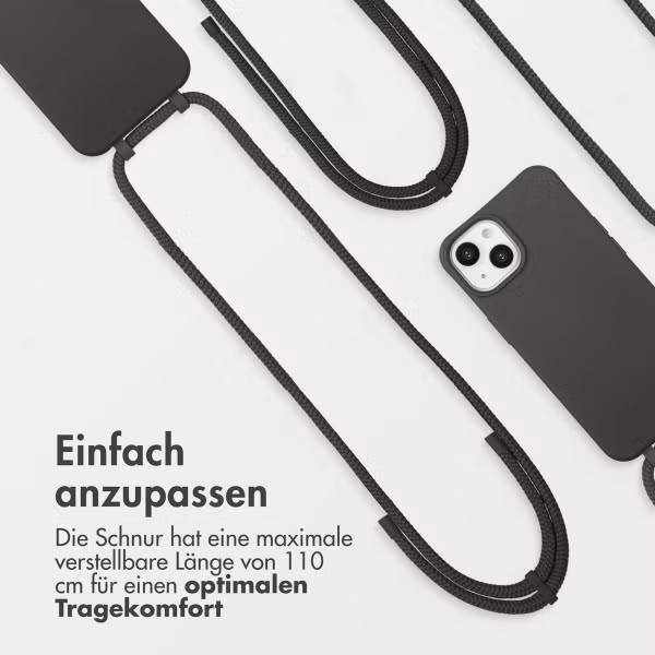 imoshion Color Backcover mit abnehmbarem Handykette und MagSafe Apple iPhone 14 - Black Coffee