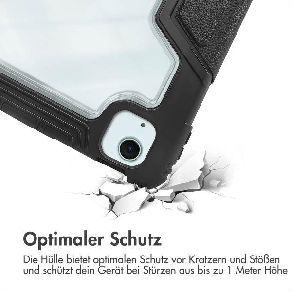 Accezz Rugged Trifold Klapphülle Apple iPad Air 11 Zoll (2025) M3 / (2024) M2 / Air 5 (2022) / Air 4 (2020) - Schwarz