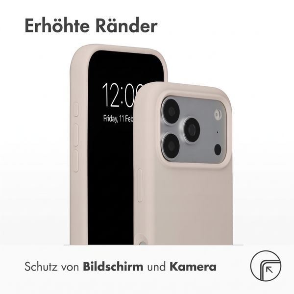 Accezz Liquid Silikoncase mit MagSafe Apple iPhone 18 Pro / 17 Pro - Stone