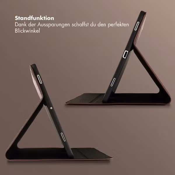Selencia Riva Klapphülle Samsung Galaxy Tab S11 - Mocha Brown