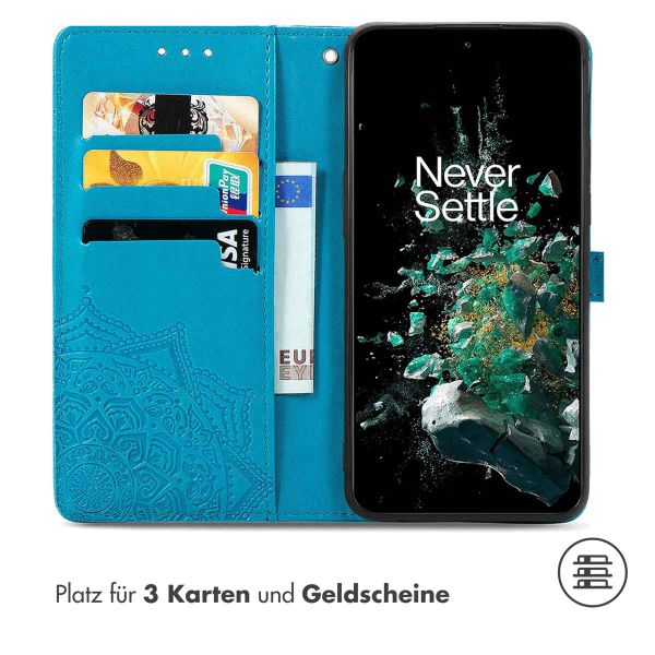 imoshion Mandala Klapphülle für das OnePlus 10T - Türkis