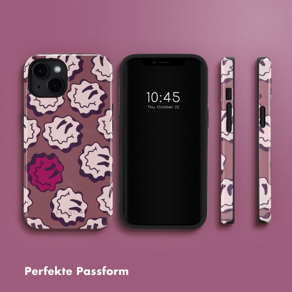 Selencia Vivid Rückabdeckung mit MagSafe Apple iPhone 14 - Wavy Smiley Pink