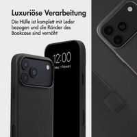 Accezz 2-in-1 Klapphülle aus Leder mit MagSafe Apple iPhone 18 Pro Max / 17 Pro Max - Onyx Black