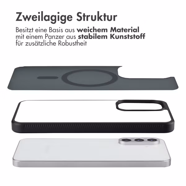 Accezz Rugged Frosted Back Cover mit MagSafe Samsung Galaxy A36 / A56 - Schwarz