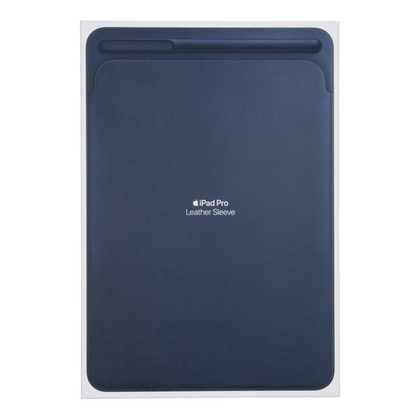 Apple Leather Sleeve Apple iPad 9 (2021) 10.2 Zoll / iPad 8 (2020) 10.2 Zoll / iPad 7 (2019) 10.2 Zoll / Air 3 (2019) / Pro 10.5 (2017) - Midnight Blue