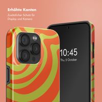 Selencia Vivid Rückabdeckung mit MagSafe Apple iPhone 15 Pro - Wavy Swirl Orange Fern