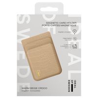 iDeal of Sweden MagSafe / Magnetischer Kartenhalter - Kartenhalter - Warm Beige Croco