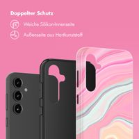 Selencia Vivid Tough Back Cover für das Samsung Galaxy S23 FE - Pastel Lipstick Marble