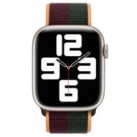 Apple Sport Loop Armband für Apple Watch Series 1 bis 10 / SE / Ultra (2) (44/45/46/49 mm) - Dark Cherry/Forest Green