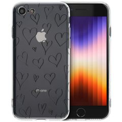 imoshion Design Hülle für das iPhone SE (2022 / 2020) / 8 / 7 - Hearts