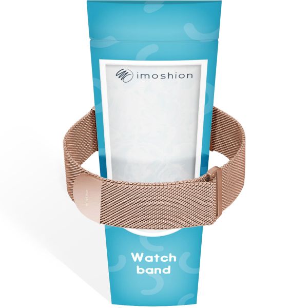 imoshion Magnetisches Milanaise Armband für das  Apple Watch Series 1 - 11 / SE / Ultra (44/45/46/49 mm) - Größe M - Rosé gold