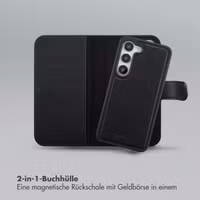 Selencia Olyn Abnehmbare Bookcase mit MagSafe Samsung Galaxy S23 - Schwarz